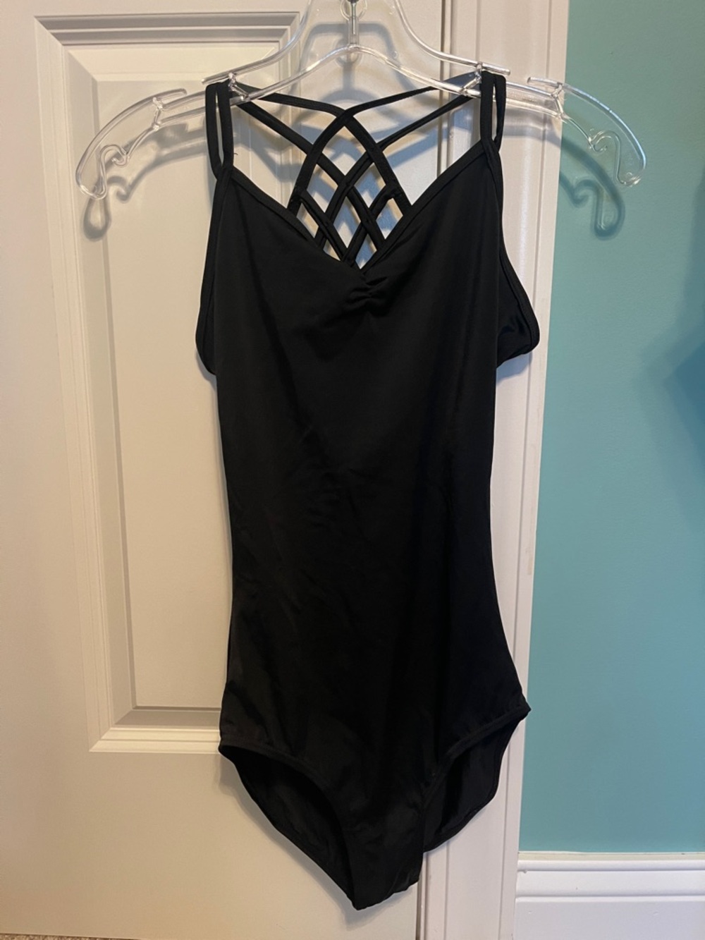 balera Black Strappy One-Piece Leotard